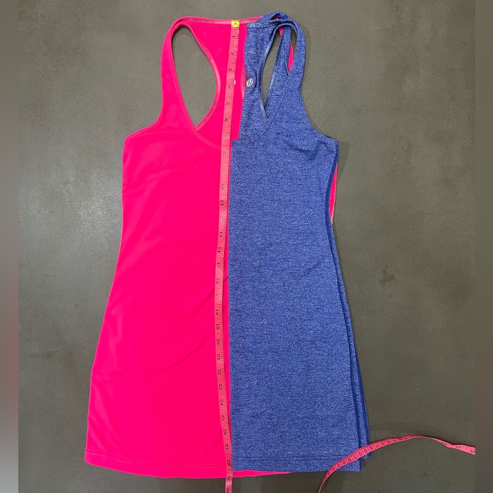 Lululemon Blue and Pink Racerback Tank Top